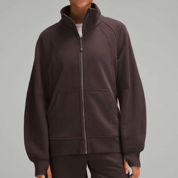 Lululemon Scuba Oversized Funnel-Neck Full Zip (Espresso) - Picture 1 of 11